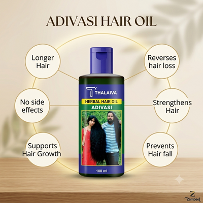 Adivasi Herbal Hair Oil | Organic Hair Growth & Hair Fall Care